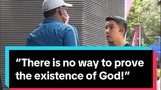 “There is no way to prove the existence of God!” | Bro Firdaus Wong | Street Dawah Msia