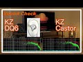 kz dq6 vs kz castor iems chinese in ear sound comparison 中華イヤホン音比較