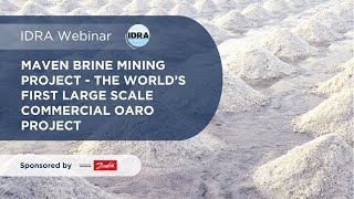 Maven Brine Mining Project—the world’s first large-scale commercial OARO project webinar