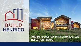 Build Henrico - How to Request an Inspection \u0026 Check Inspection Status