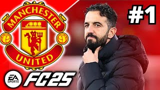 FC 25 Manchester United Career Mode Part 1 - THE BEGINNING!!