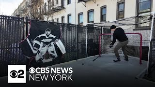 Queens man transforms backyard into an ice rink