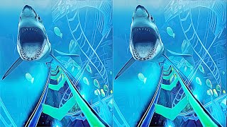 3D Roller Coaster Underwater VR Videos 3D SBS [Google Cardboard VR Experience] VR Box VR Coaster
