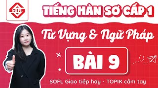 BÀI 9 TỪ VỰNG - NGỮ PHÁP TIẾNG HÀN TỔNG HỢP SƠ CẤP 1 | HỌC TIẾNG HÀN ONLINE