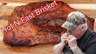 HOT AND FAST BRISKET On The Lonestar Grillz Offset Smoker