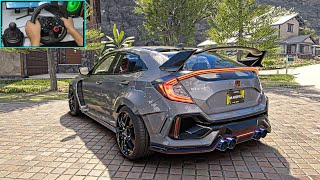 Anti-Lag Honda Civic Type R | The Crew Motorfest | Logitech G29 + H-Shifter Gameplay