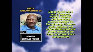 Bernadin Cornelius Preville ~ Short Obituary