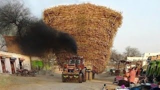 Belarus 510 VEHICLES FOR Biggest Farmer SUCCESSFUL | Tractors pulling sugarcane loaded trailer