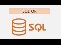 SQL OR  Operator | SQL for Beginners