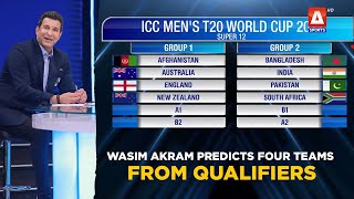 Wasim Akram predicts four teams from qualifiers that will make it to the main round of #T20WorldCup