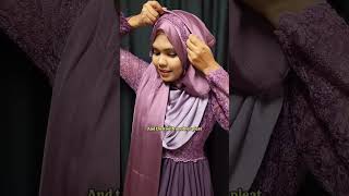 Patch work bridal hijab tutorial #hayabi #feministshopping premium Muna satin hijabs for sale .