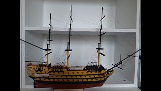 Building HMS Victory Model Ship 1/150 Scale - HMS Victory Model Gemi İnşaası Tek Part