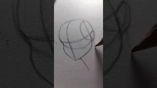 easy way to draw anime & manga characters face #shorts
