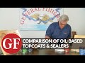 Comparison of General Finishes Oil Based Topcoats & Sealers