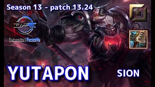 【JPサーバー/M1】DFM Yutapon サイオン(Sion) VS ジェイス(Jayce) TOP - Patch13.24 JP Ranked【LoL】