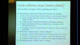 HIRBSecConf 2008 - Day2-Track1-Kris Kaspersky - Remote Code Execution Through Intel CPU Bugs.avi