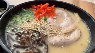 海老名 麺’s Road 海老名SA 下り東名高速道路 神奈川県 ラーメン屋 サービスエリア 豚骨ラーメン 明太子高菜ご飯セット Japanese Highway Ramen🍜 メンズロード