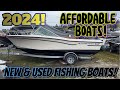 2024 AFFORDABLE FISHING BOATS NEW & USED! #smokercraft #duckworth   #g3 #alumaweld #northriver