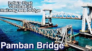 📍The New Pamban Bridge in Tamil Nadu... ✨#pambanbridge #tamilnadu #viralvideo #rider #travelrider