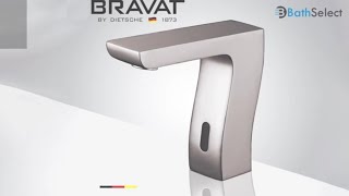 Bravat Trio Commercial Automatic Brushed Nickel Motion Sensor Faucet - BST-201BN