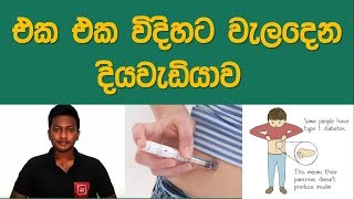 Types of Diabetes - Type 1 \u0026 Type 2 types- Diabetes sinhala - Health tips sinhala -  Sl notes