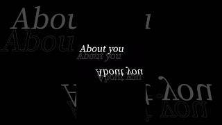 文字PV作ってみた#ロクデナシ #aboutyou #文字素材 #歌詞動画 #shorts