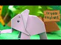 Origami Elephant Tutorial 🐘 🐘 How To Make a Paper Origami Elephant | Jungle Project |