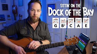 Sittin' on the Dock of the Bay • Guitar lesson with chords, tabs, & strumming (Otis Redding)