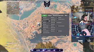 Mutex Accidentally Shows His Cheat Menu Live On Stream While Playing Warzone 2