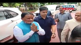 CM Mohan Majhi Arrives At Odisha Assembly For Orientation Program Of New MLAs