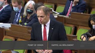 Liberal Parliamentary Secretary breaks the rules of Question Period