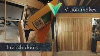 DIY hardwood saloon swinging doors