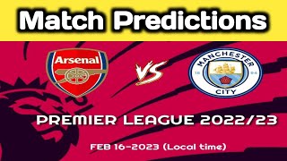 Manchester City vs Arsenal Match Prediction | Premier League 2022/23 | Marble Soccer Prediction 2023