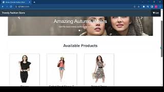 Ecommerce website using Html, CSS and Flask framework