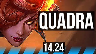 KATARINA vs QIYANA (MID) | Quadra, Legendary | KR Diamond | 14.24