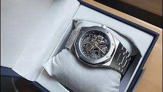 FEICE Automatic Watch Men's Skeleton Mechanical Sports Watch Review, A Luxury Mechanical Watch at An