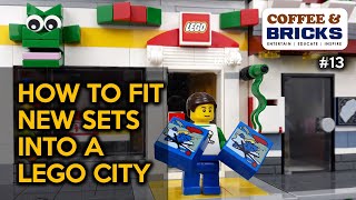 How to Fit New LEGO Sets into a LEGO City - Coffee & Bricks Episode #13