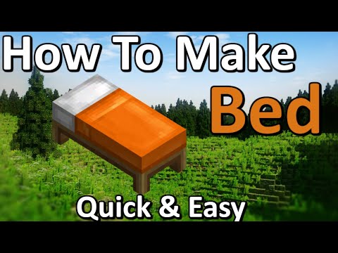 How to make a bed in Minecraft