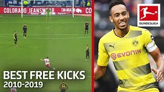 Top 10 Best Free Kicks of The Decade 2010-2019 - Aubameyang, Alaba, Calhanoglu \u0026 More