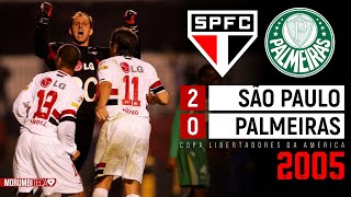 São Paulo 2x0 Palmeiras - 2005 - COM UM A MENOS, TRICOLOR VENCE E SE CLASSIFICA NA LIBERTADORES!!🏆