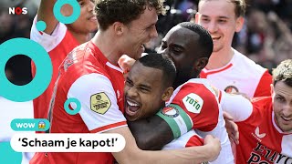 Feyenoord geeft Ajax pak slaag in De Kuip