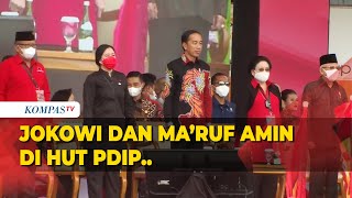 Jokowi dan Maruf Amin Hadiri HUT ke-50 PDIP