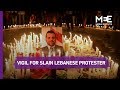 Vigil for killed Lebanese protester