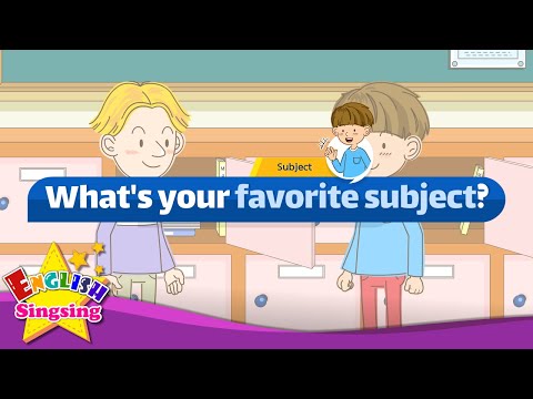 What does what is your favorite subject mean?
