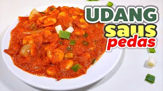 RESEP UDANG SAUS PEDAS MANTAP SUPER LEZAAAT -- TIDAK KALAH SAMA MASAKAN RESTO