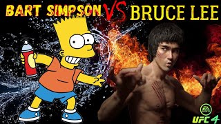 Bruce Lee vs. Bart Simpson - EA sports UFC 4 - CPU vs CPU