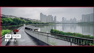 [4K HDR] 비오는 광교호수공원 한바퀴 걷기 | Walking Tour | 동네한바퀴 | 산책사진가