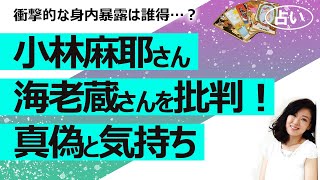 【占い】泥沼…小林麻耶さん、國光吟さんの動画で海老蔵さんを暴露・批判！ お互いの気持ち、麻央さんや甥姪に対する気持ち、今後の関係は？（2022/3/23撮影）