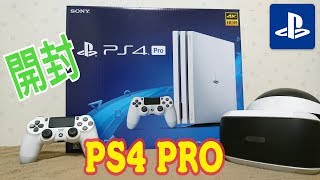 【PS4 RRO】SONY プレイステーション4 PRO グレイシャーホワイト開封(期間限定カラー)(PlayStation4)