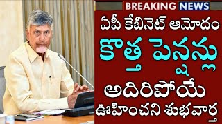 ఏపీ కేబినెట్ ఆమోదం కొత్త పెన్షన్లు అదిరిపోయే శుభవార్త|ap new ntr bharosa pension apply